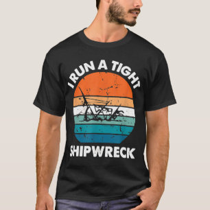 T-shirt J'Ai Une Épave De Navire Serrée Drôle Maman Vintag