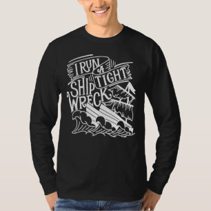 T-shirt J'Ai Une Épave Serrée De Vente Vintage De Style Na