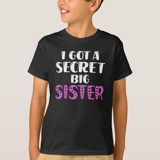 T-shirt J'ai une grande sœur secrète (Devant)
