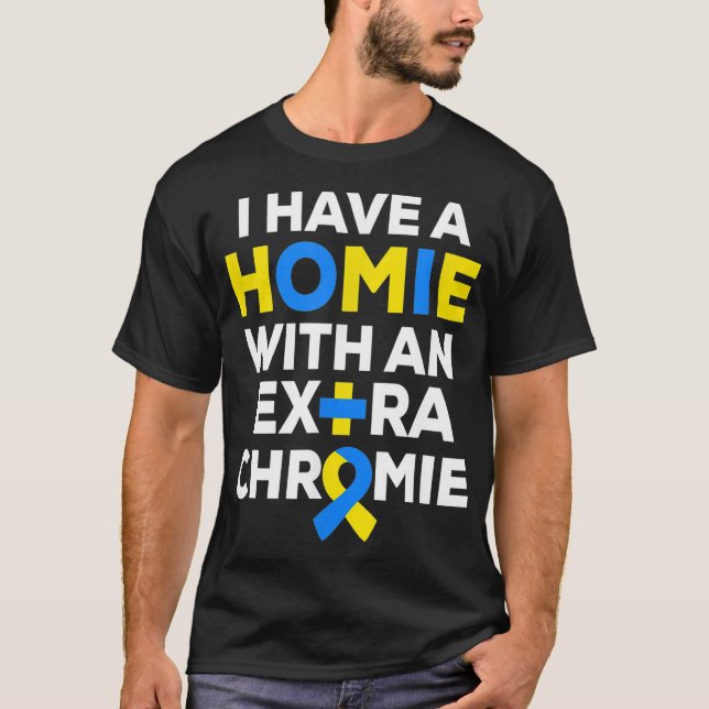 T-shirt J'ai une maison avec Chromie supplémentaire (Devant)