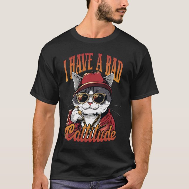 T-shirt J'Ai Une Mauvaise attitude (Devant)