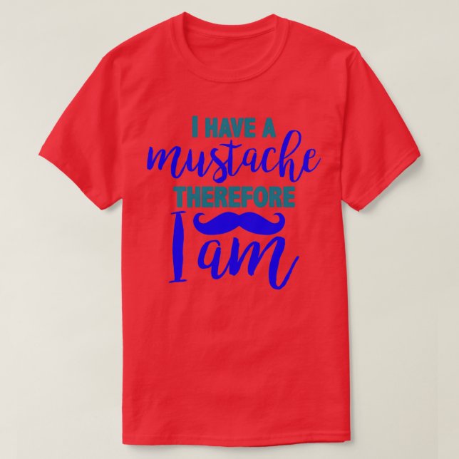 T-shirt J'ai une moustache donc j'ai 2 ans (Design devant)