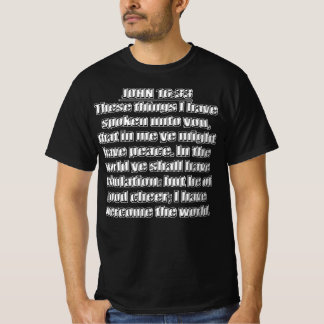 T-shirt J'ai vaincu le monde Jean 16 33
