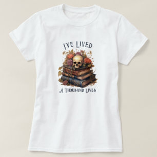 T-shirt J'Ai Vécu Mille Vies, Louveur De Livre