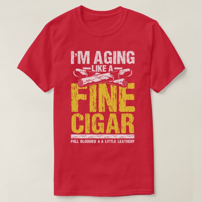 T-shirt J'ai vieilli comme un beau cigare (Design devant)