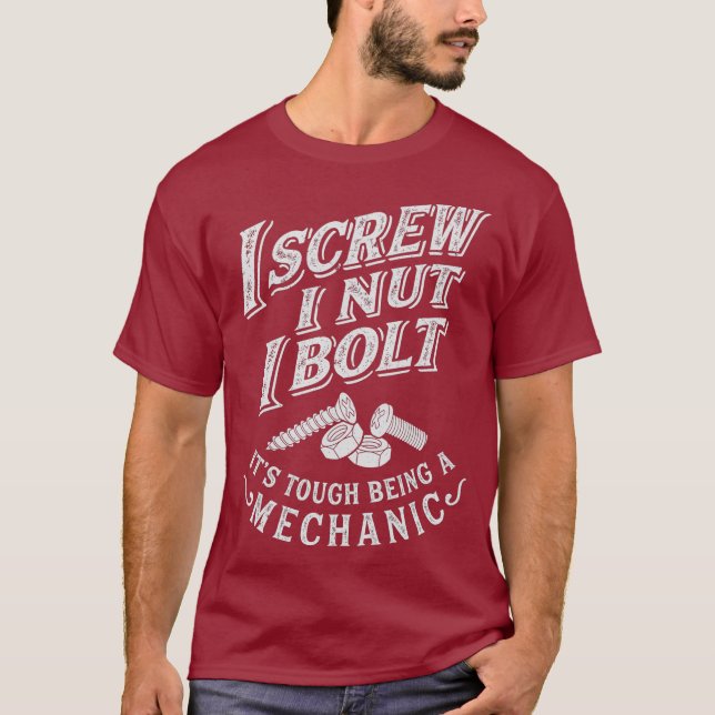 T-shirt J'Ai Vis J'Ai Boulé J'Ai Boulé Drôle Mécanique Hom (Devant)