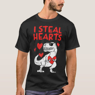 T-shirt J'Ai Volé Coeurs Tre Dino Valentines Jour Enfant