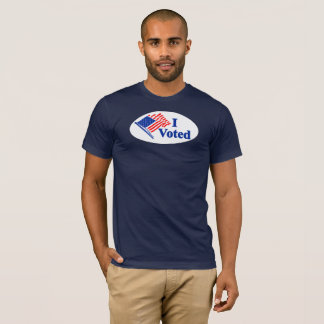 T-shirt J'ai voté Drapeau des États-Unis Foncé