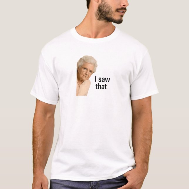 T-shirt J'ai vu ce mème de grand-mère (Devant)