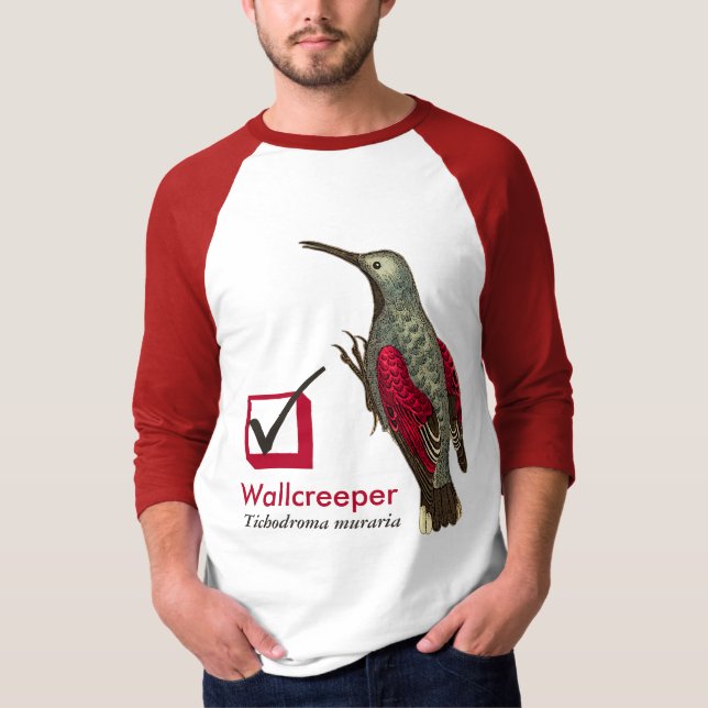 T-shirt J'ai vu la case à cocher de Wallcreeper pour le (Devant)