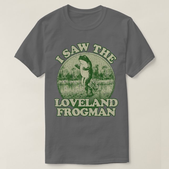 T-shirt J'Ai Vu Le Loveland Frogman 1955 (Design devant)