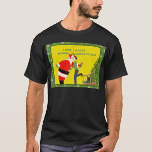 T-shirt J'ai vu Noël de baiser d'homosexuel du père noë