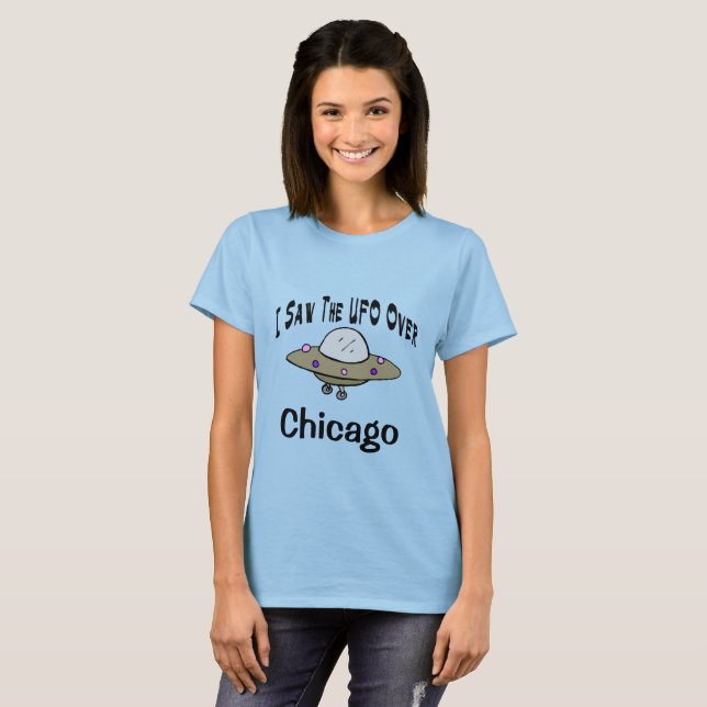 T-shirt J'Ai Vu Ove UFO (Ajouter Place) (Devant entier)