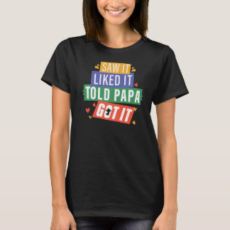 T-shirt J'Ai Vu Que Papa L'Avait, Grand-Père