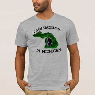 T-shirt J'ai vu Sasquatch au Michigan