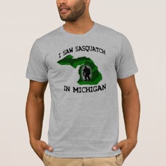 T-shirt J'ai vu Sasquatch au Michigan