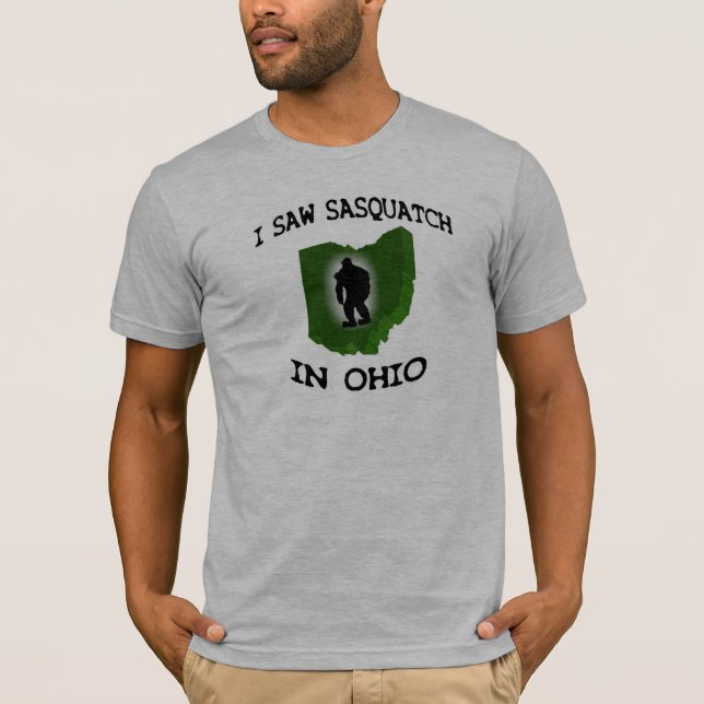 T-shirt J'ai vu Sasquatch en Ohio (Devant)