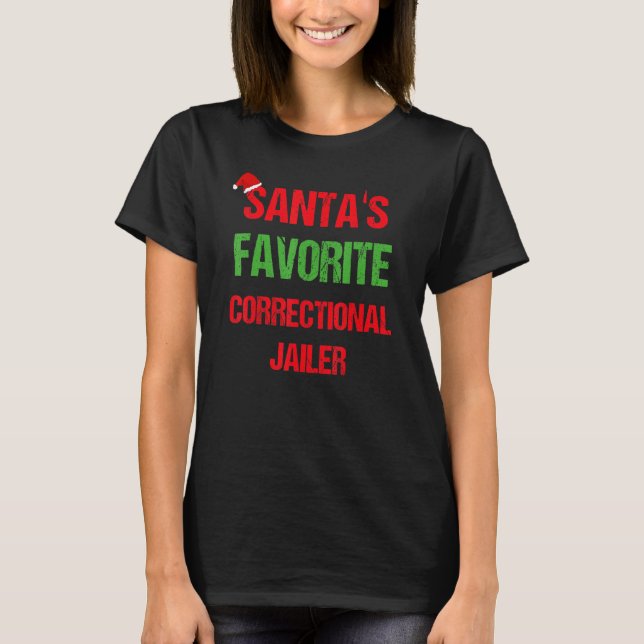 T-shirt Jailer correctionnel Funny Pyjama Noël (Devant)