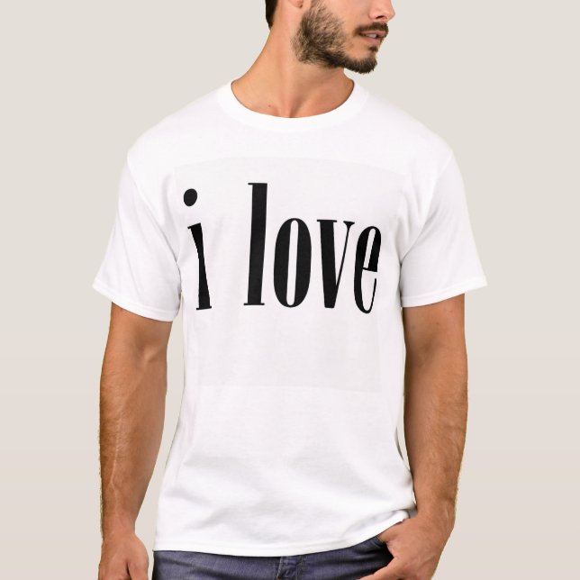 T-shirt "J'aime " (Devant)