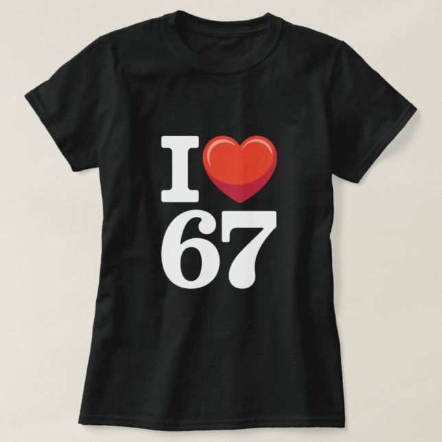 T-shirt J'aime 67 (Design devant)