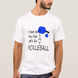 T-shirt j'aime à vous peux laisse aller bleu de picklebal