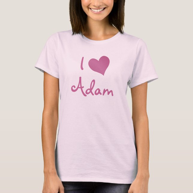 T-shirt J'aime Adam (Devant)