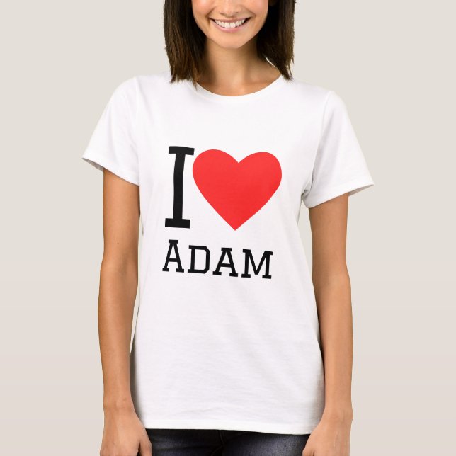 T-shirt J'aime Adam (Devant)