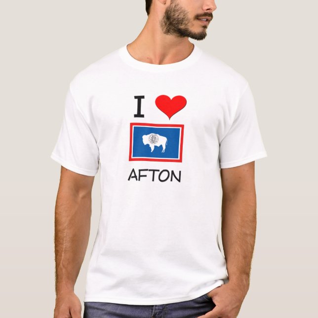 T-shirt J'aime Afton Wyoming (Devant)