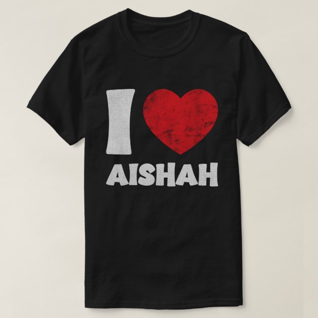 T-shirt J'aime Aishah (Design devant)