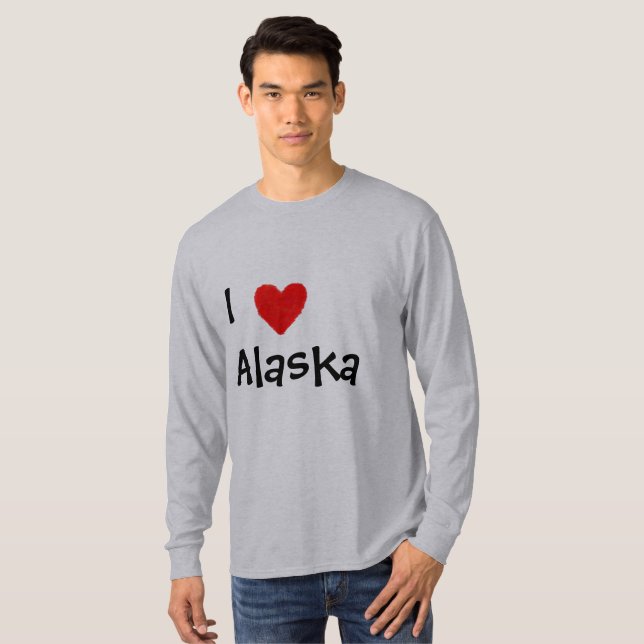 T-shirt J'aime Alaska (Devant entier)