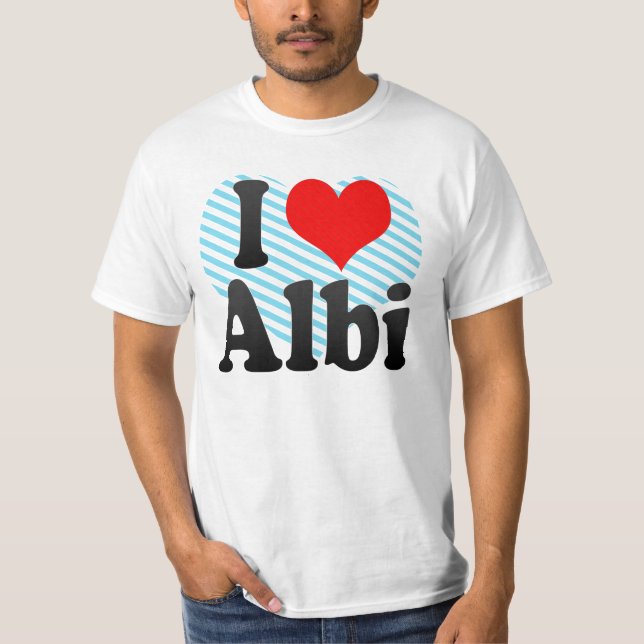 T-shirt J'aime Albi, France (Devant)