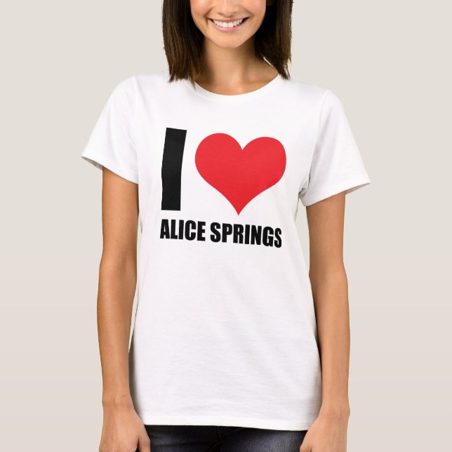 T-shirt J'aime Alice Springs (Devant)
