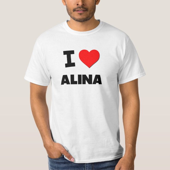 T-shirt J'aime Alina (Devant)
