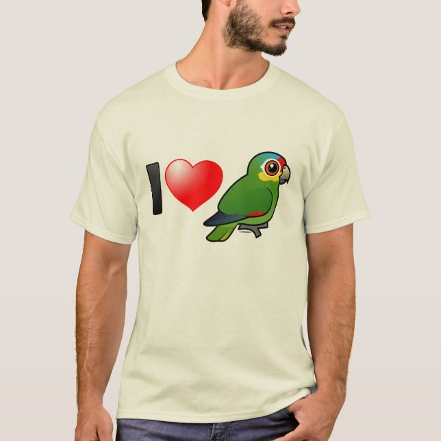 T-shirt J'aime Amazone Rouges-lored (Devant)