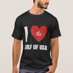 T-shirt J'Aime Amérique Golfe Du Mexique Président Trump G