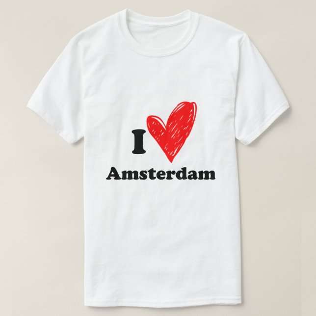 T-shirt J'aime Amsterdam (Design devant)