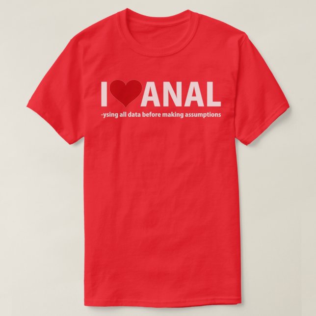 T-shirt J'aime anal (Design devant)