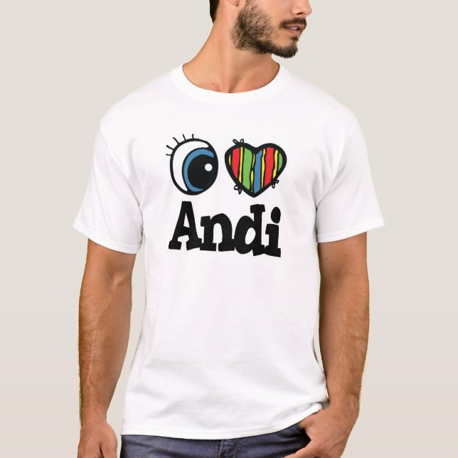T-shirt J'aime Andi (Devant)