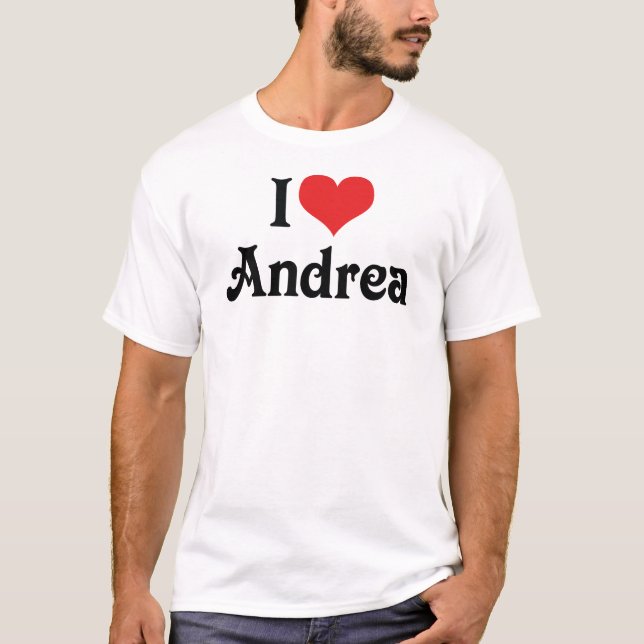 T-shirt J'aime Andrea (Devant)