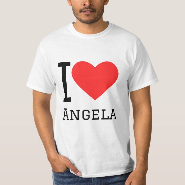 T-shirt J'aime angela (Devant)