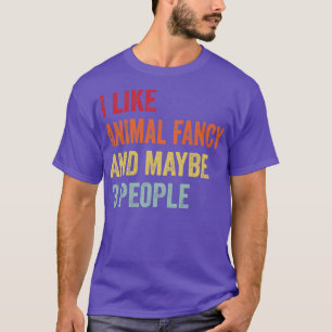 T-shirt J'Aime Animal Fancy Peut-Être 3 Personnes