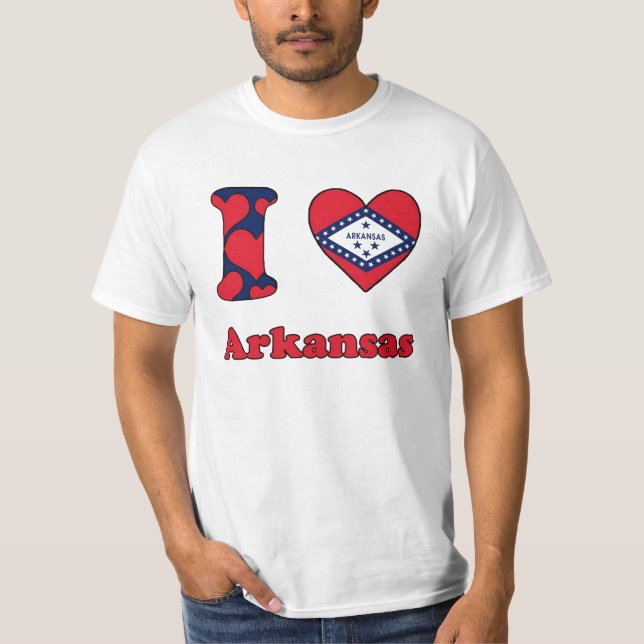 T-shirt J'aime Arkansas (Devant)