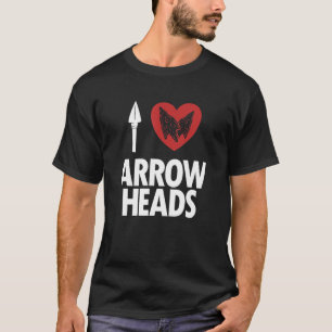 T-shirt J'aime Arrowheads Flint Artifact Rocks Arrowhead C