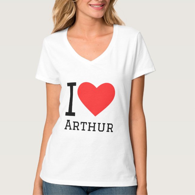 T-shirt J'aime arthur (Devant)