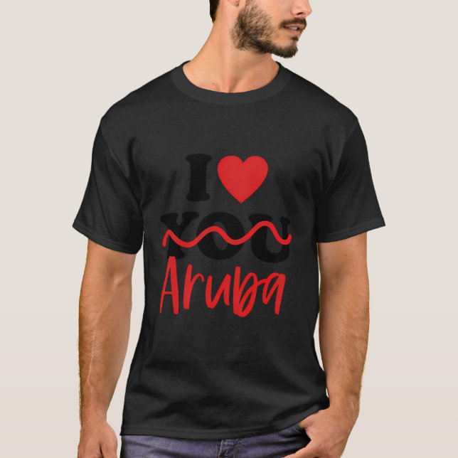 T-shirt J'aime Aruba (Devant)