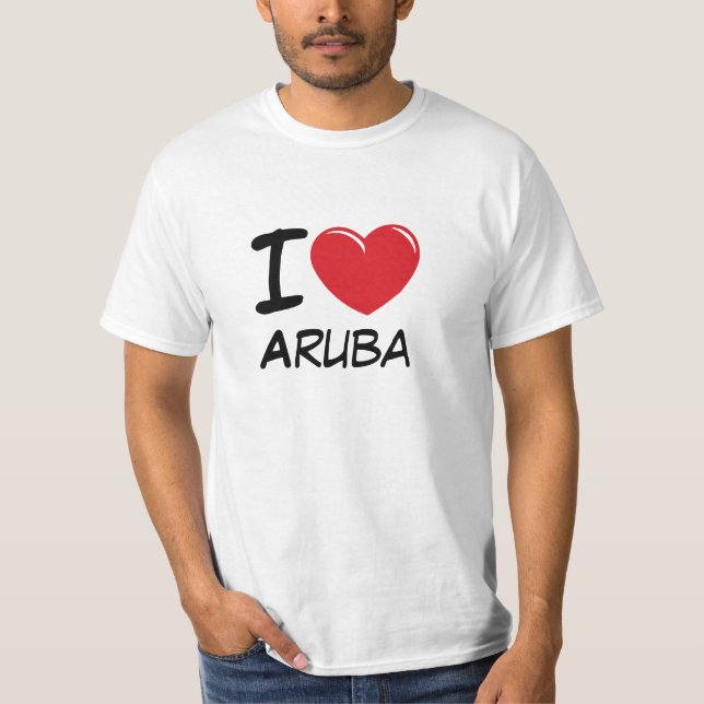 T-shirt J'aime Aruba (Devant)
