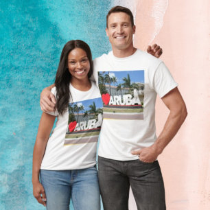 T-shirt J'aime Aruba - Une île heureuse