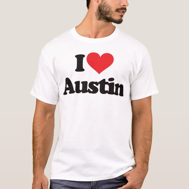 T-shirt J'aime Austin (Devant)