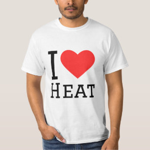 T-shirt J'aime autocollant carré thermique