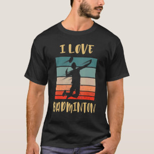 T-shirt J'aime Badminton Jump Smash